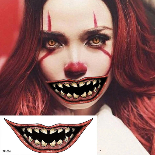 Halloween prank makeup temporary tattoo