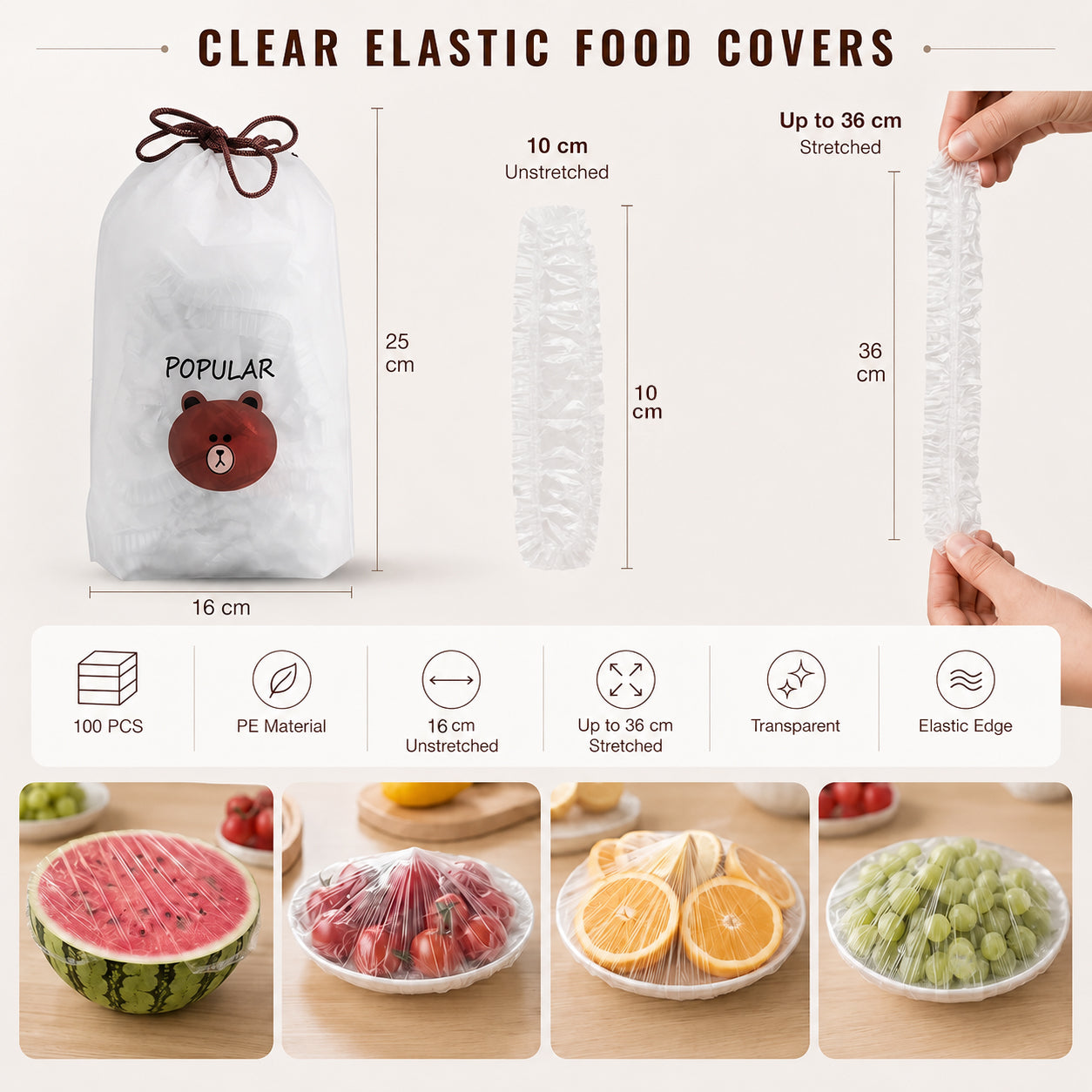 ⏳LAST DAY SALE 50% OFF!!🔥Disposable Stretch Food Covers for Bowls & Plates1
