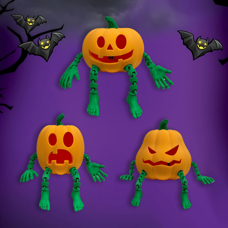 e???Cute Halloween Articulated Pumpkin Man Lampe???
