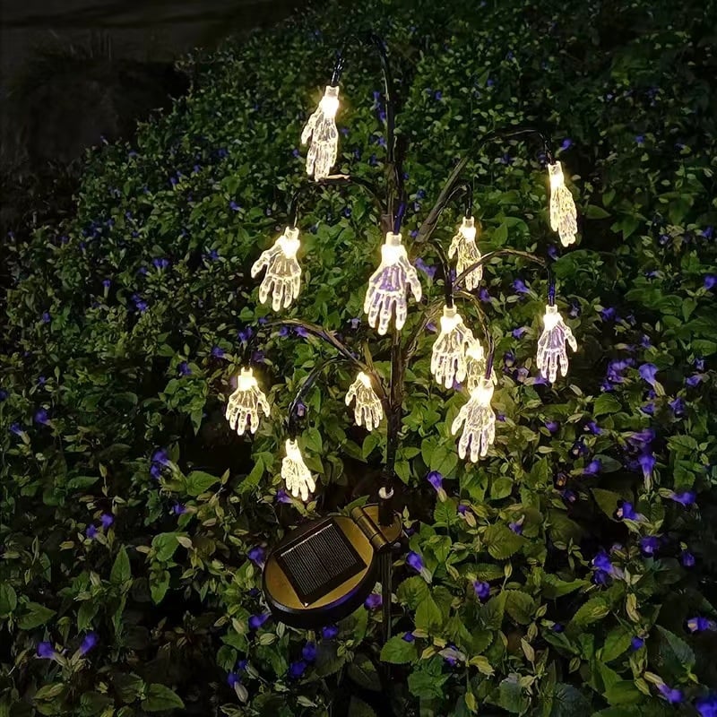 e???Halloween Solar Ground Plug Lawn Light