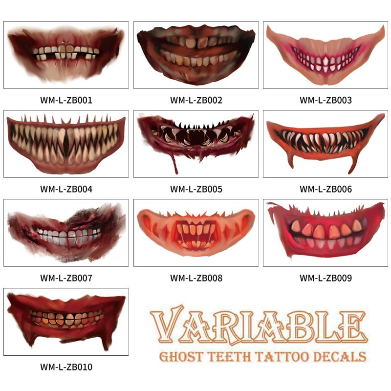 Halloween Horror Party Tattoo Stickers