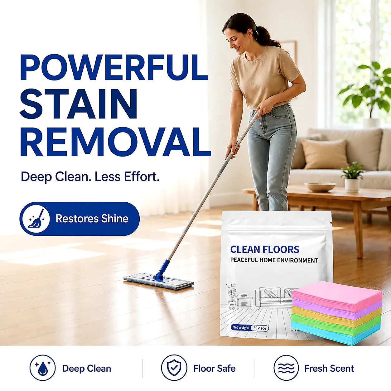 ✨ 4-in-1 Floor Care Sheets
