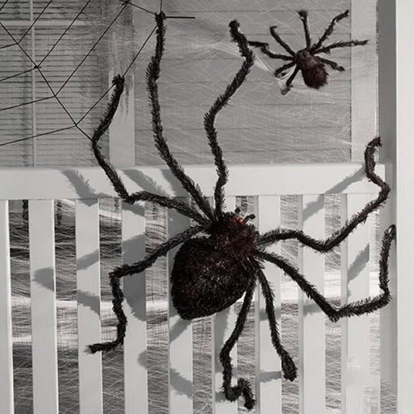 Halloween black giant spider