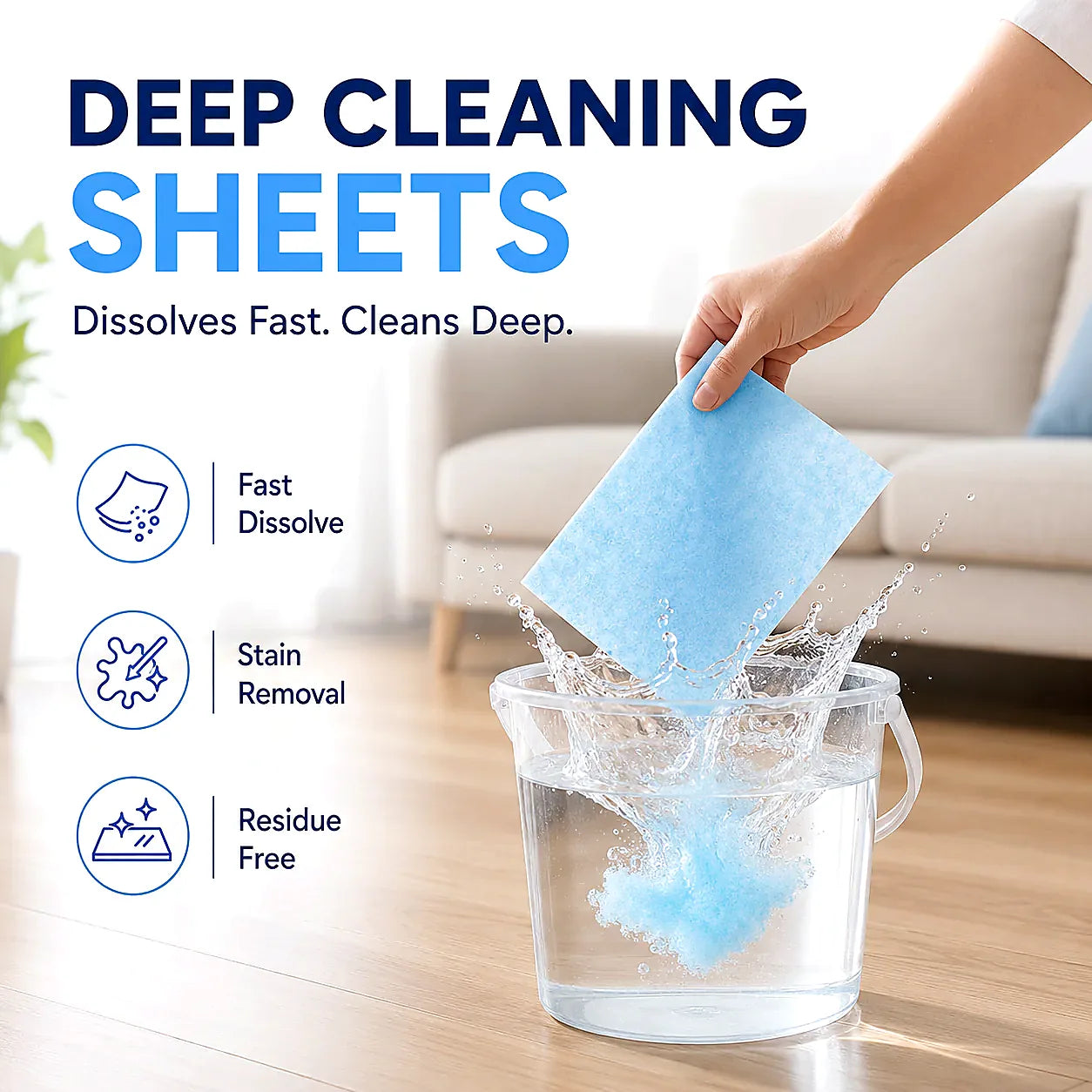 ✨ 4-in-1 Floor Care Sheets