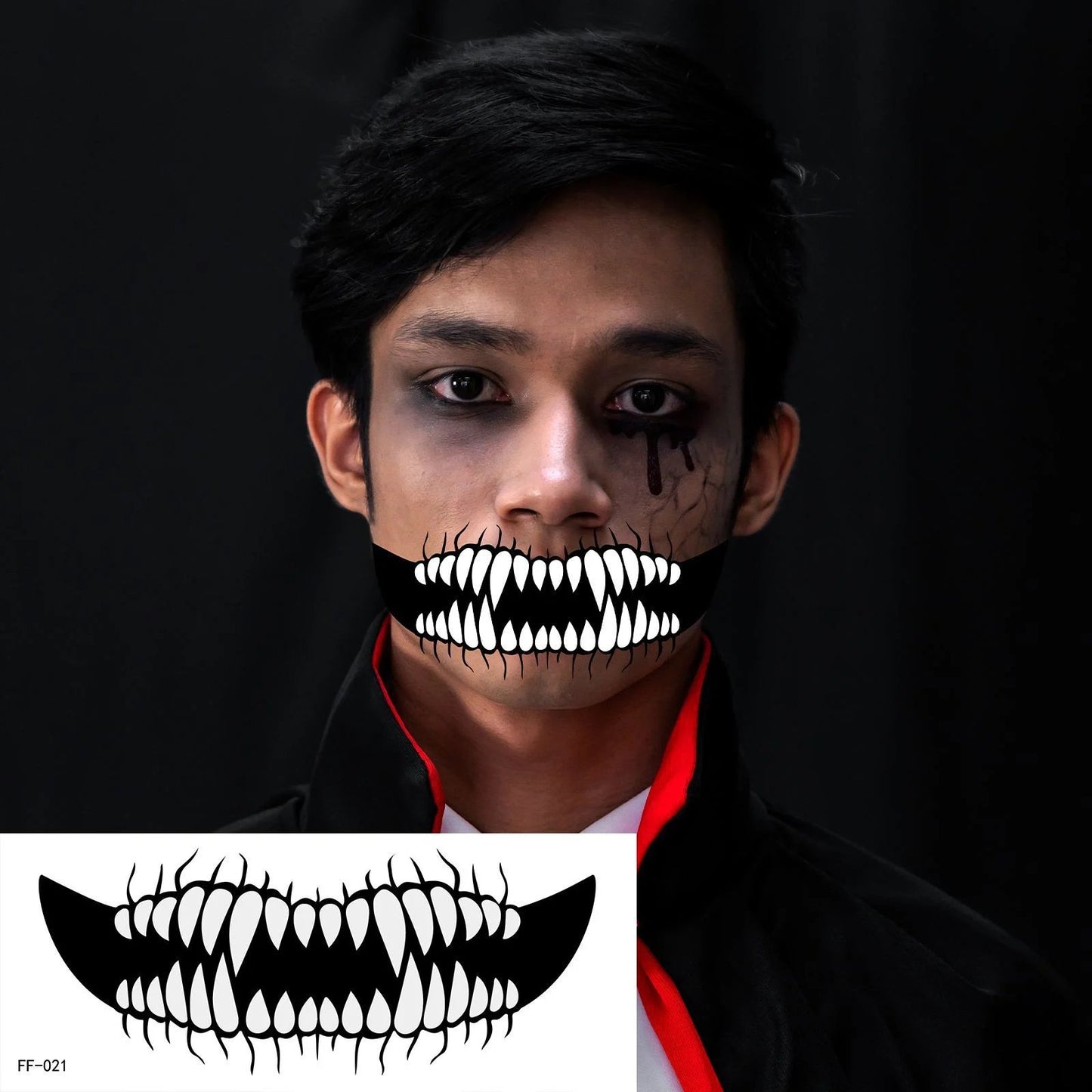 Halloween prank makeup temporary tattoo