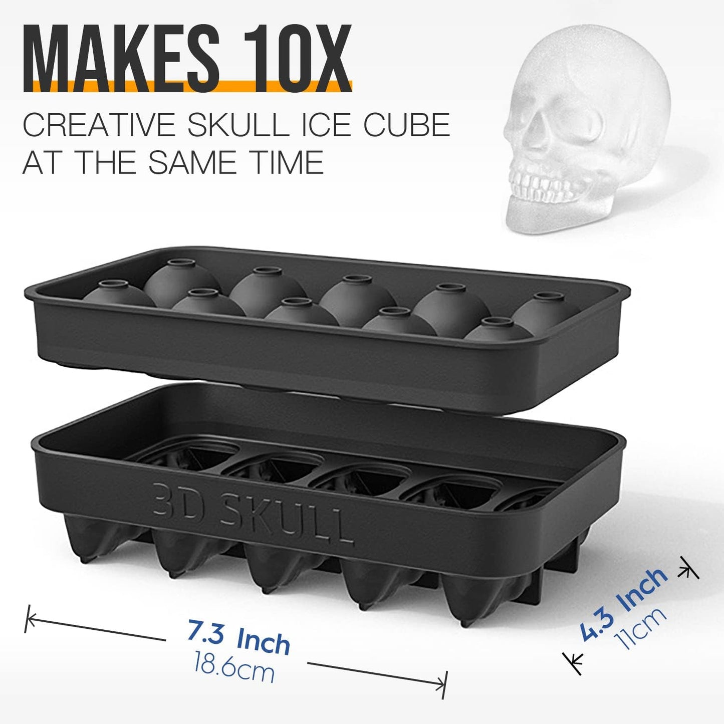 Halloween bakeware haunted skull