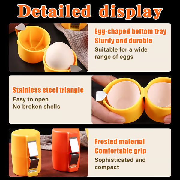 🔥🔥🔥Limited-time 😮‍💨 Buy 1 Get 1 Free ！！！🍳 Quick Egg Cracker Tool – Open Hundreds Of Eggs Faster & Cleaner 🔥