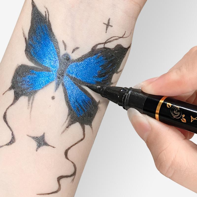💥Temporary Tattoo Markers Set-10-Color Body Art Pens🌈