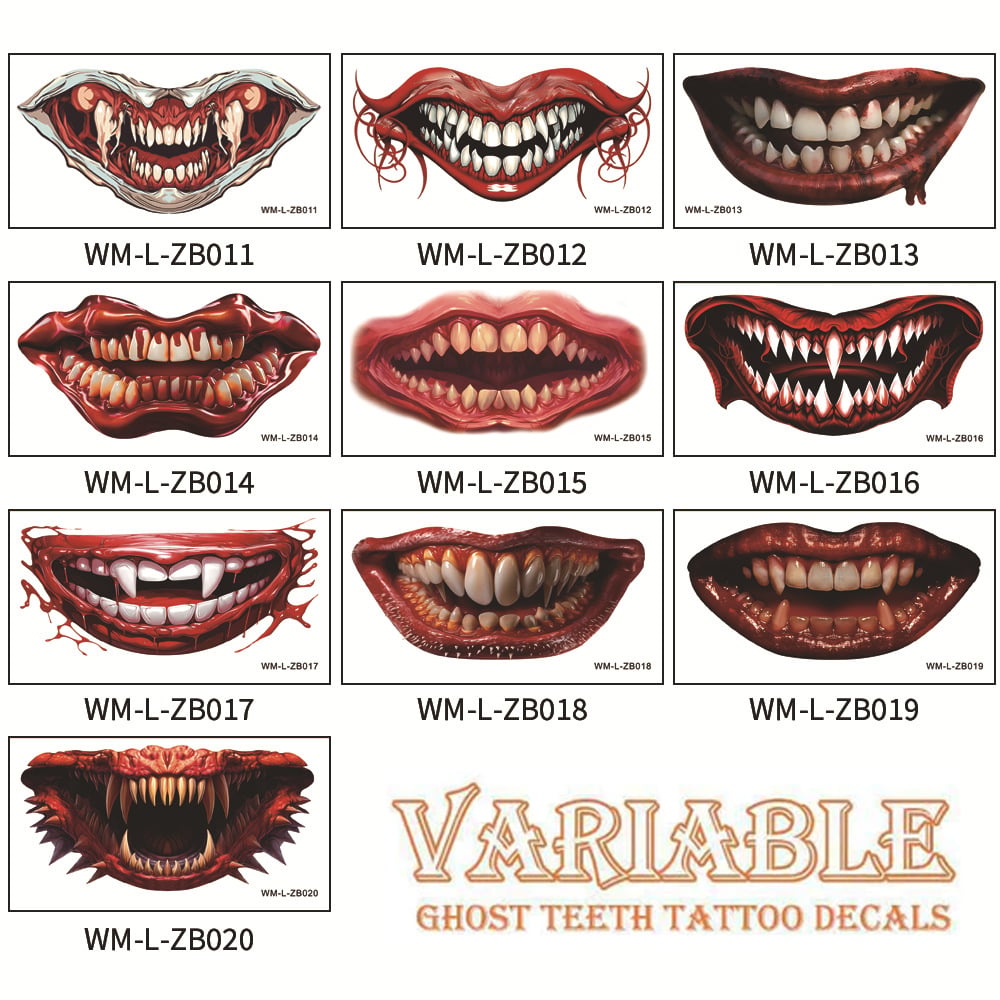 Halloween Horror Party Tattoo Stickers