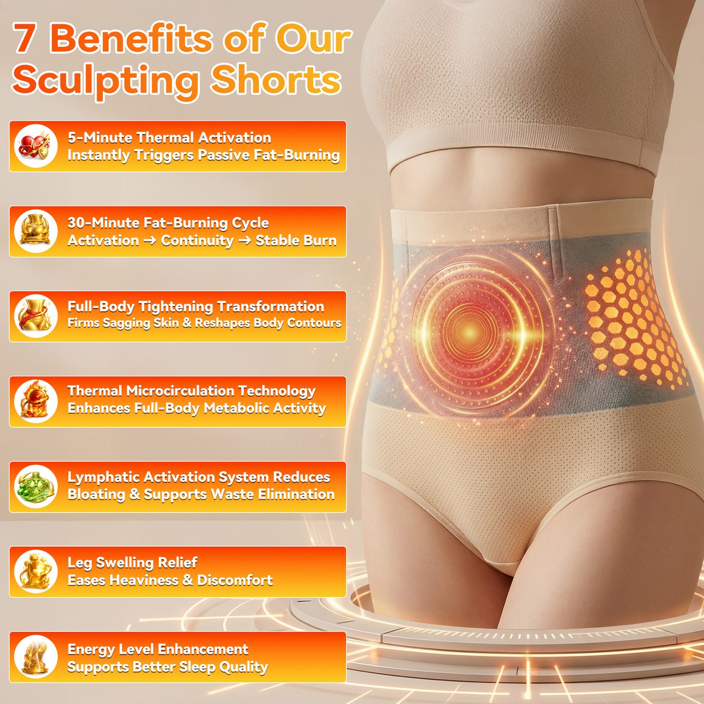 LBMLBM®☀️Moringa & Berberine 4‑In‑1 Micro‑Particle Sculpting & Fat‑Burn Shorts