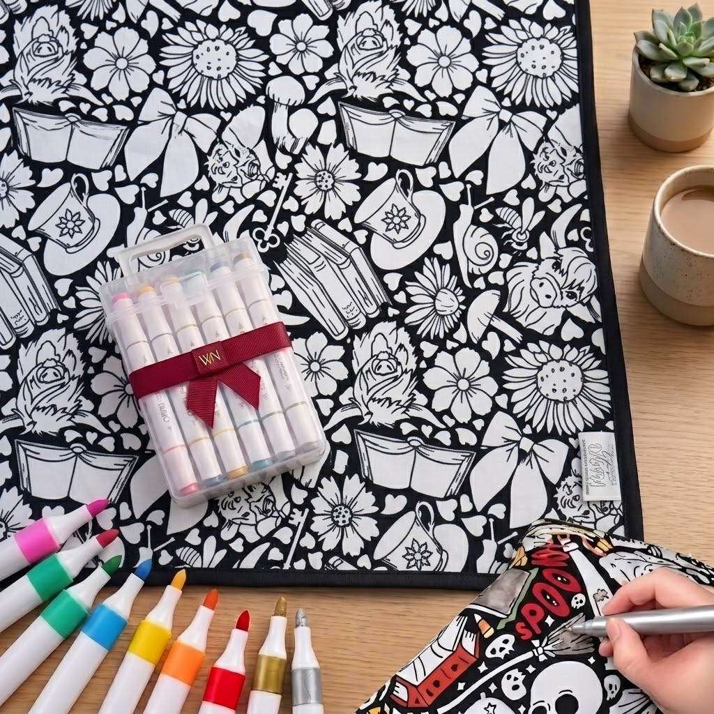🎨✨DIY Coloring Blanket With Markers