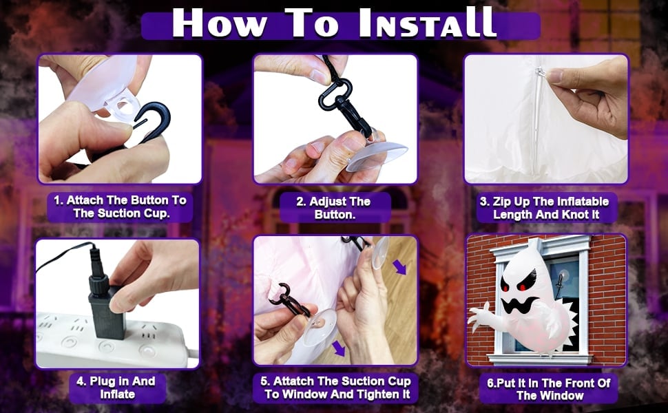 e???LED Halloween Inflatable Ghost