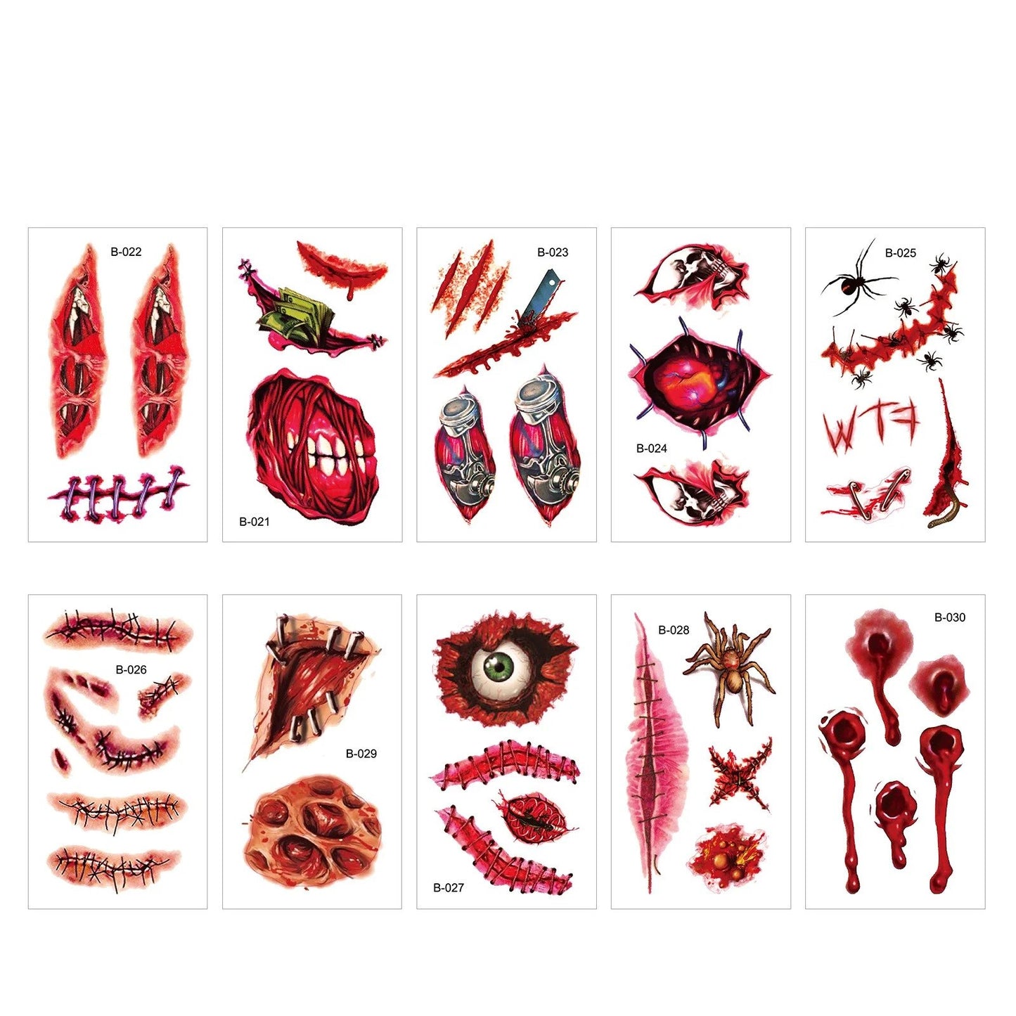 Halloween prank makeup temporary tattoo