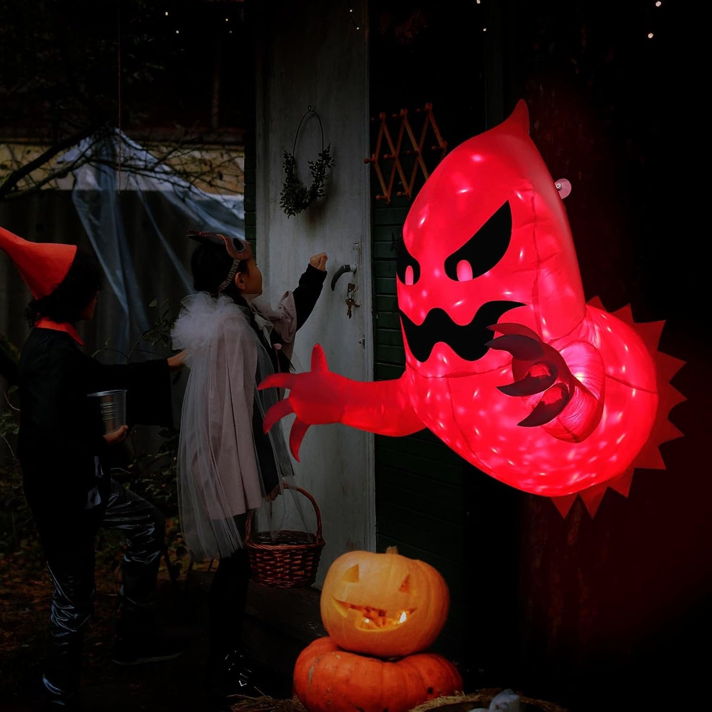 e???LED Halloween Inflatable Ghost