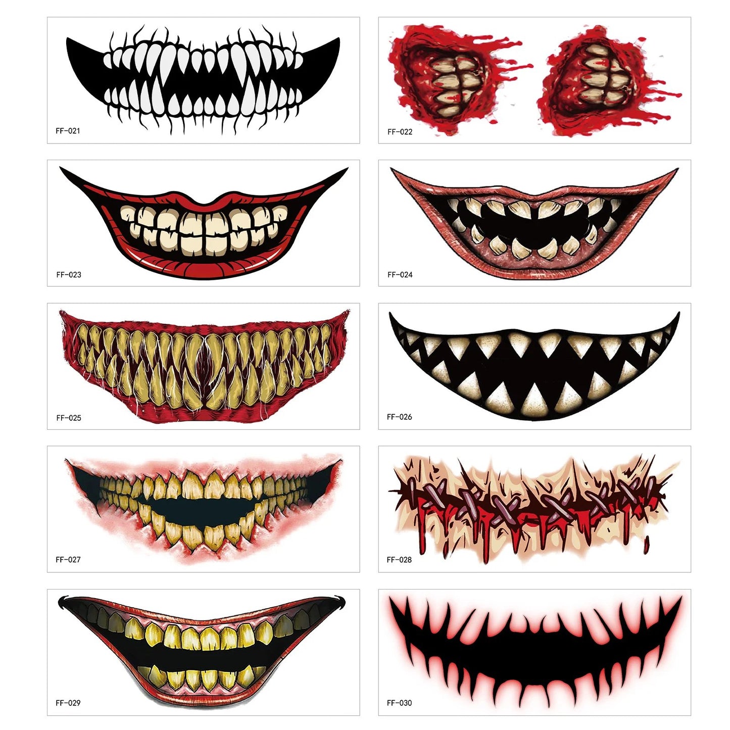 Halloween prank makeup temporary tattoo