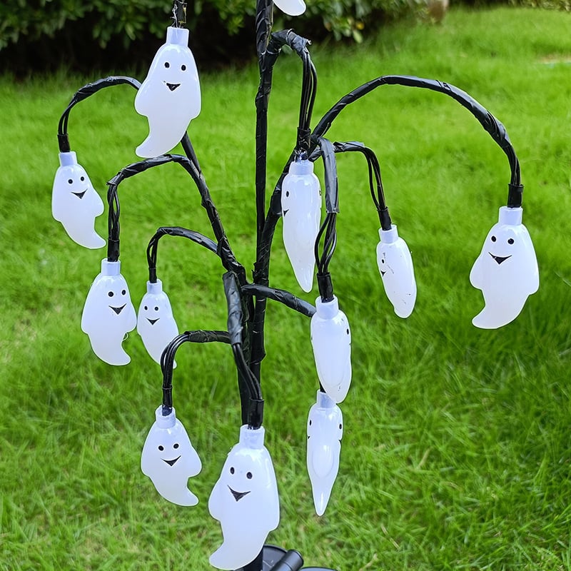 e???Halloween Solar Ground Plug Lawn Light