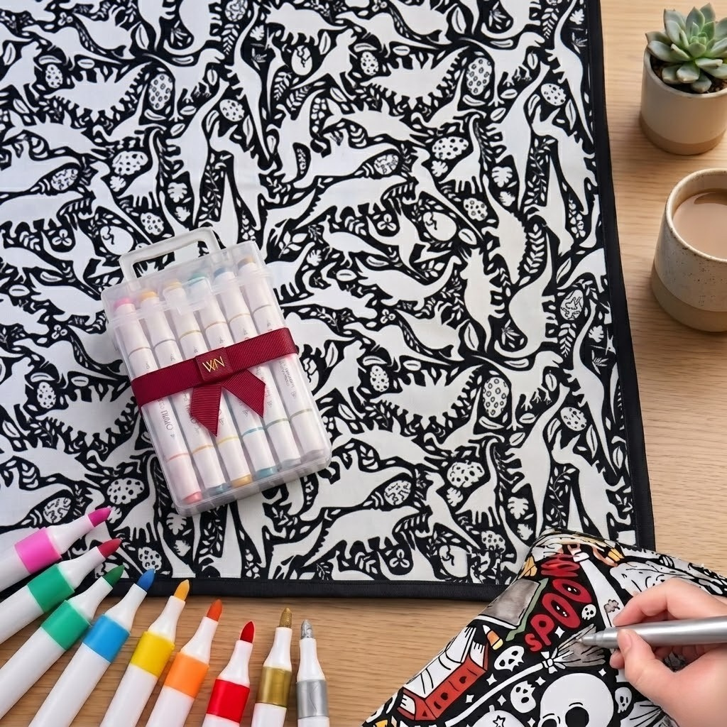🎨✨DIY Coloring Blanket With Markers
