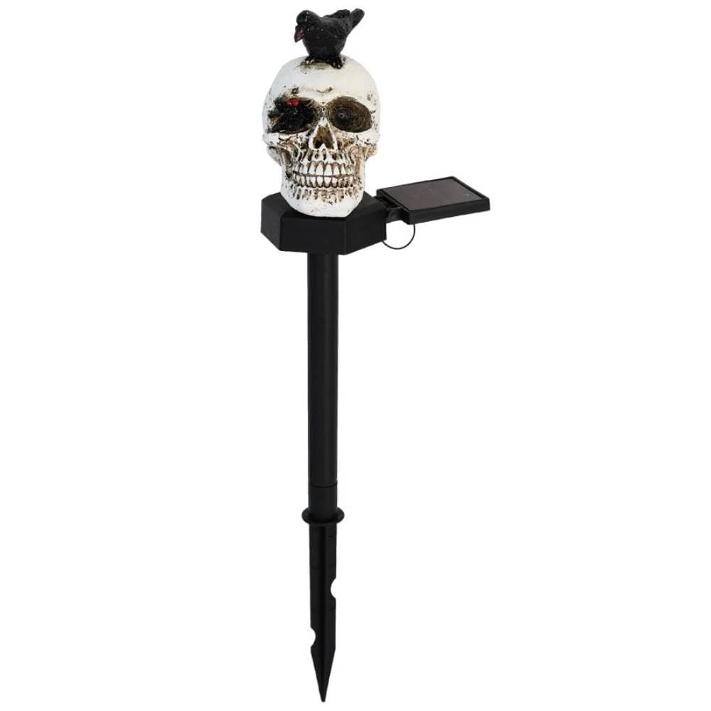 e???Halloween Solar Resin Ghost Skull Ground Lighte???