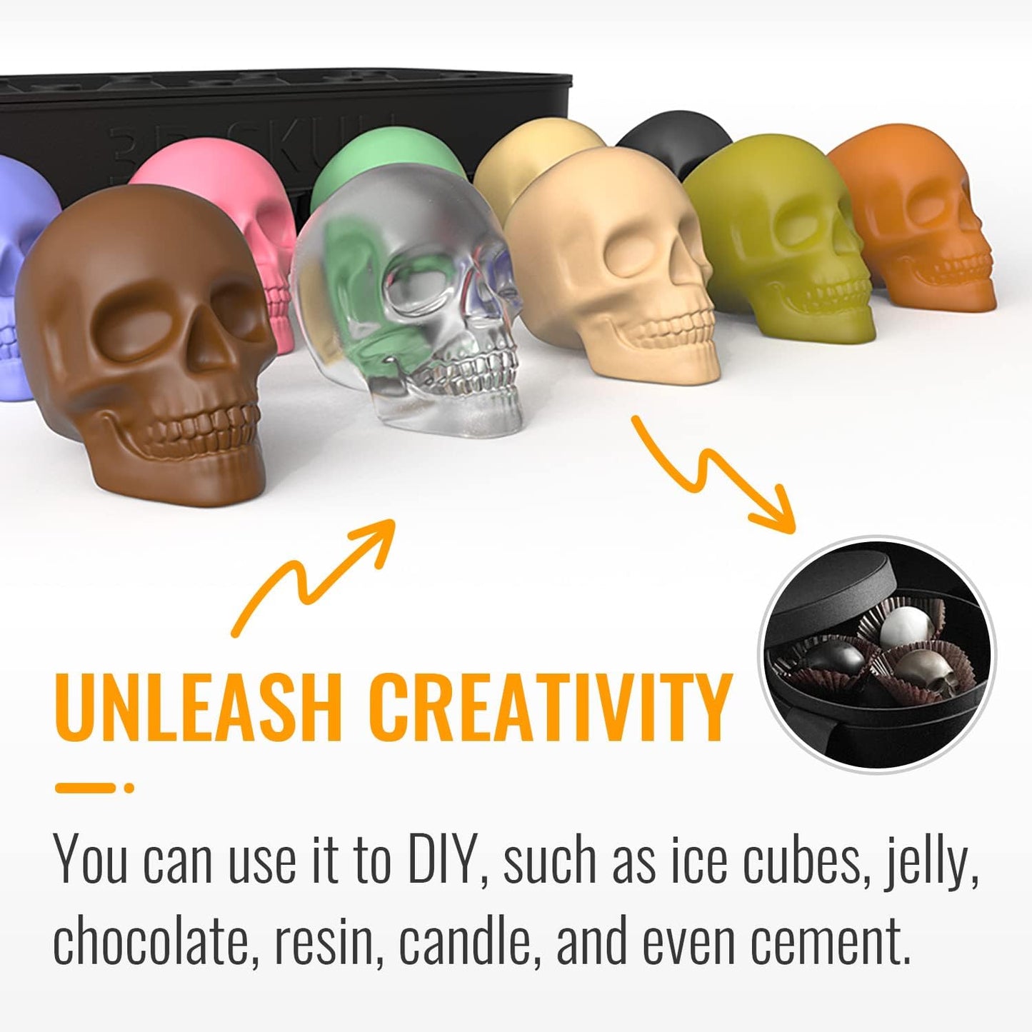 Halloween bakeware haunted skull
