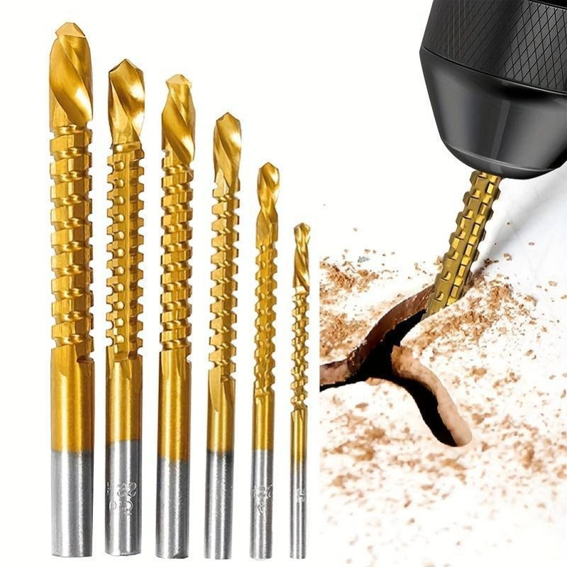🔥Last Day Buy 1 get 1🔥Ultra-Practical Titanium-Coated Drill Bit Set🔧