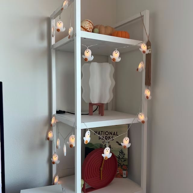 e???Ghost Pumpkin String Lights | Lovely Halloween party