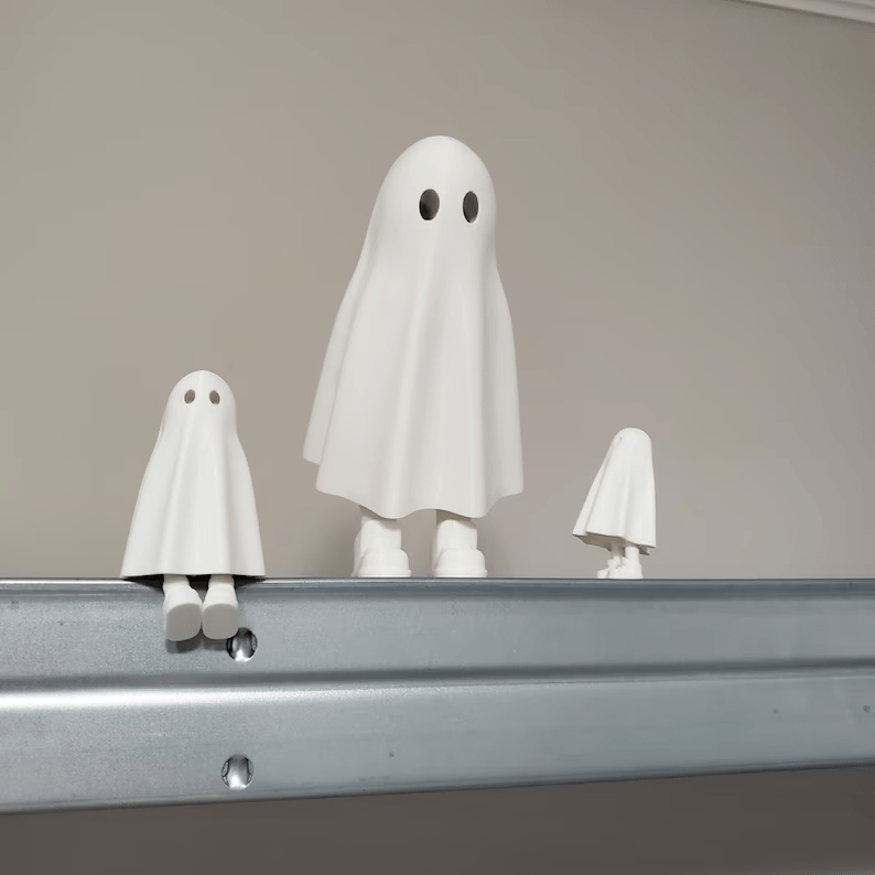 💖3d printed ghost with feet, Cute Halloween decoration