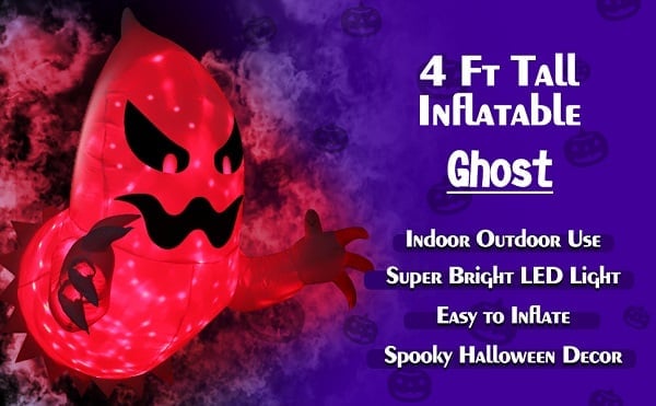 e???LED Halloween Inflatable Ghost