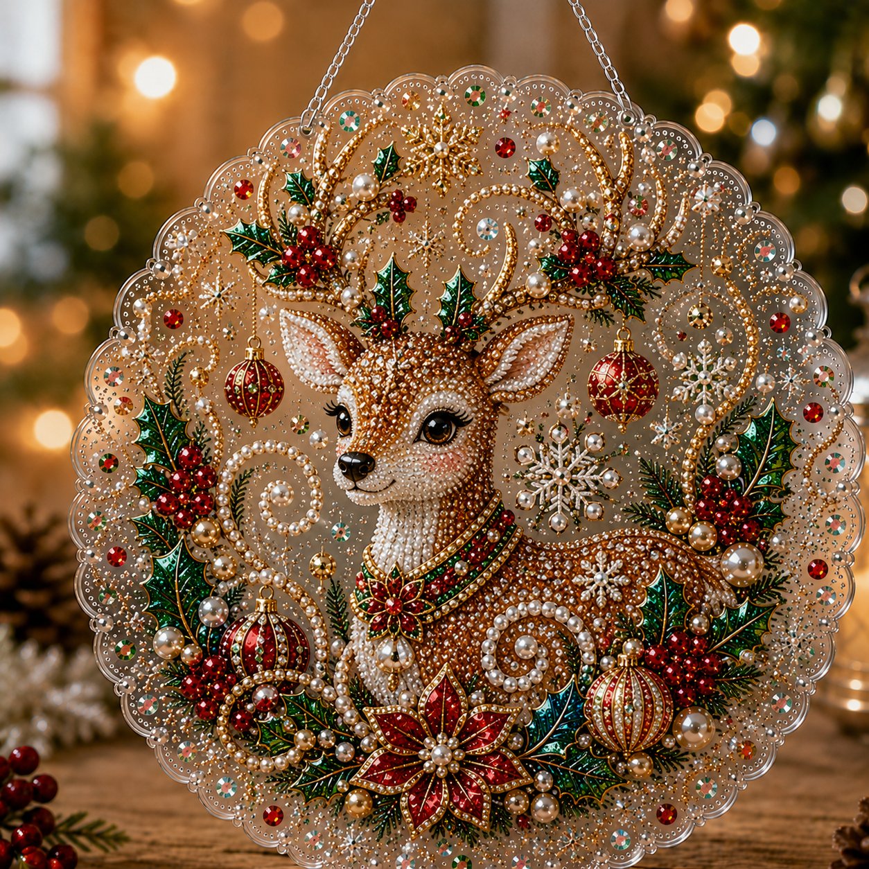 🎄Christmas DIY Diamond Painting Hanging Ornament Kit💎