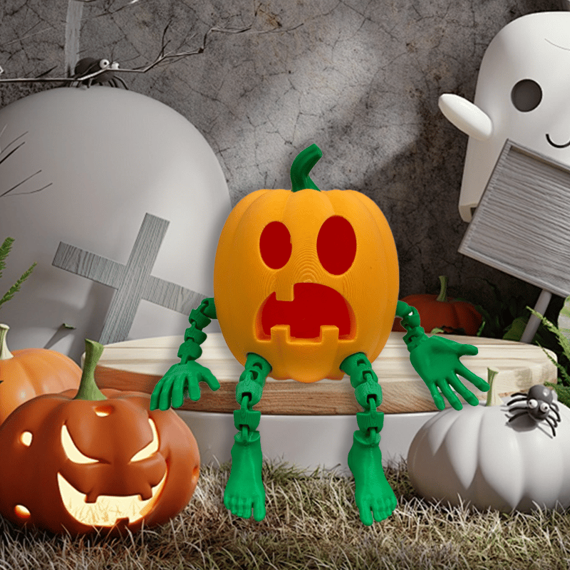 e???Cute Halloween Articulated Pumpkin Man Lampe???