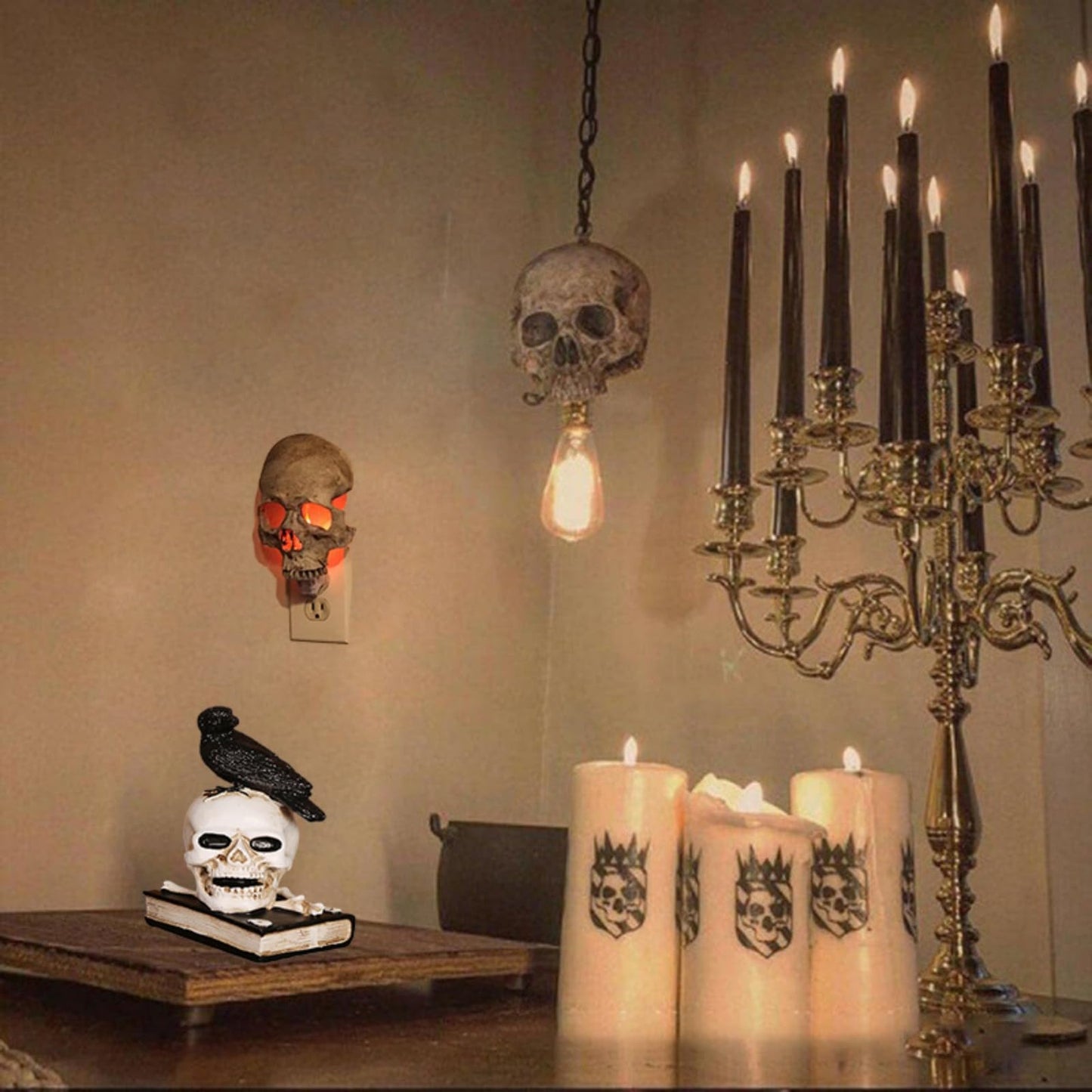 Cow & Horse Skeleton Halloween Decorative Prop
