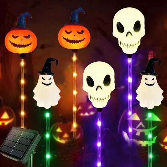 e???e???6-Pack LED Solar Halloween Ground Lights