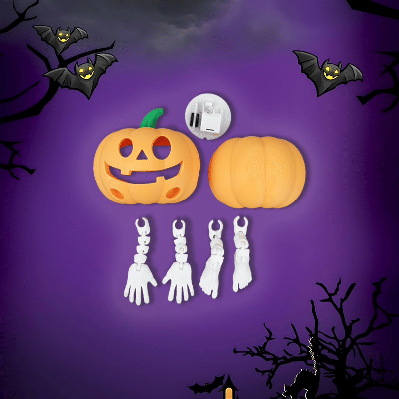 e???Cute Halloween Articulated Pumpkin Man Lampe???