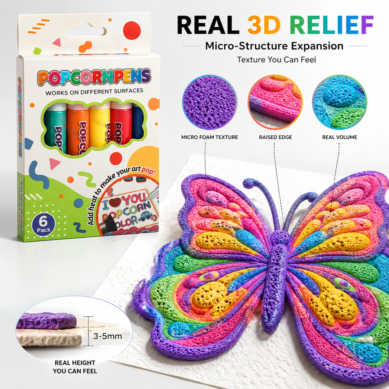 🔥Last Day Buy 1 Get 1🔥3D Printing Bubble Pen – Turn Flat Drawings Into Touchable 3D Art🪄🪄