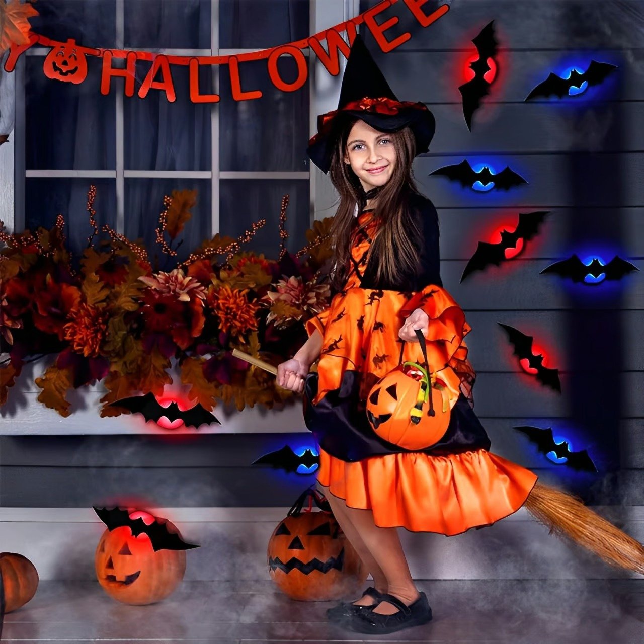 e??£¤e??£¤e?|?Halloween 3D Lighted Bats