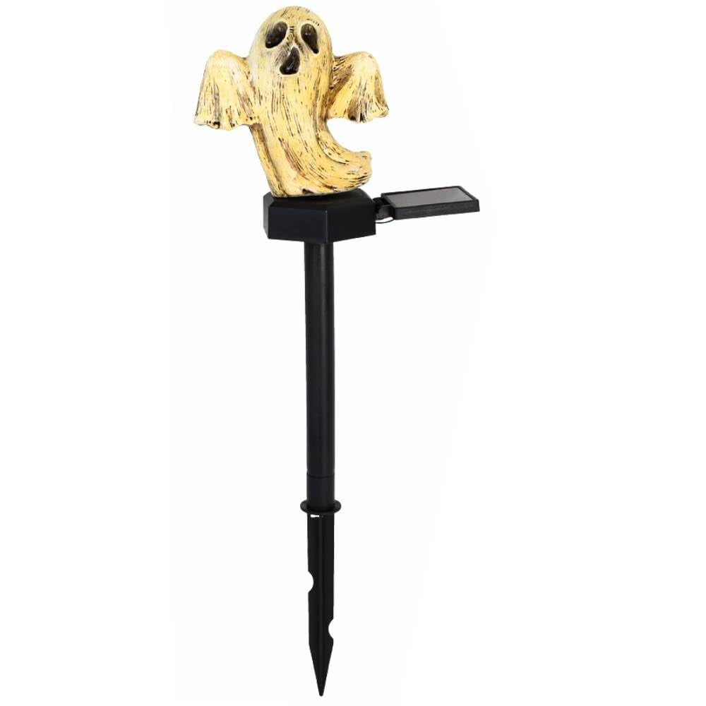 e???Halloween Solar Resin Ghost Skull Ground Lighte???