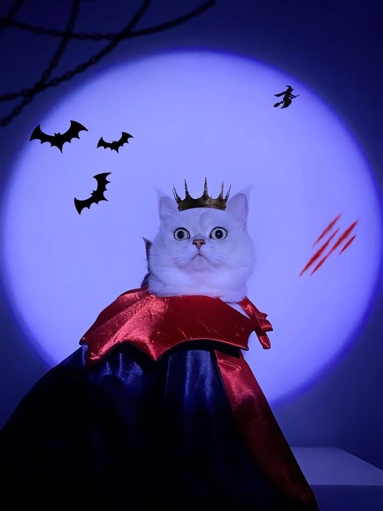 🏆 Halloween Hot Sale⚡Halloween Pet Cloak – Vampire Costume for Dogs & Cats