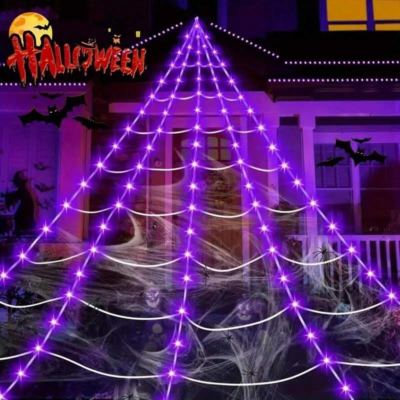 e???Halloween Hot Salea??Halloween LED Pumpkin Lamp with Creepy Spider - Flameless Flickering Candle Light for Home Decor
