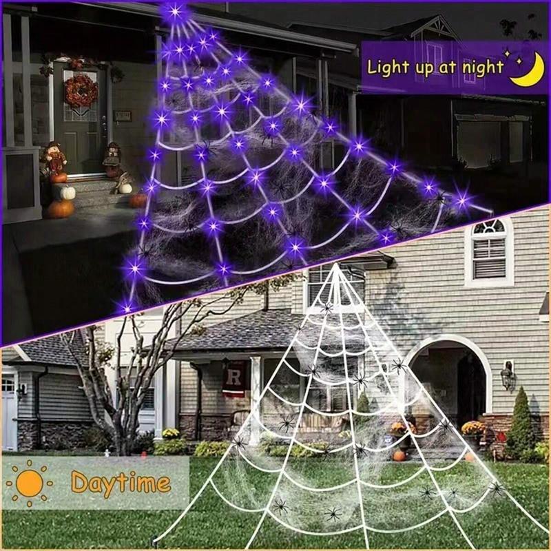 e???Halloween Hot Salea??Halloween LED Pumpkin Lamp with Creepy Spider - Flameless Flickering Candle Light for Home Decor