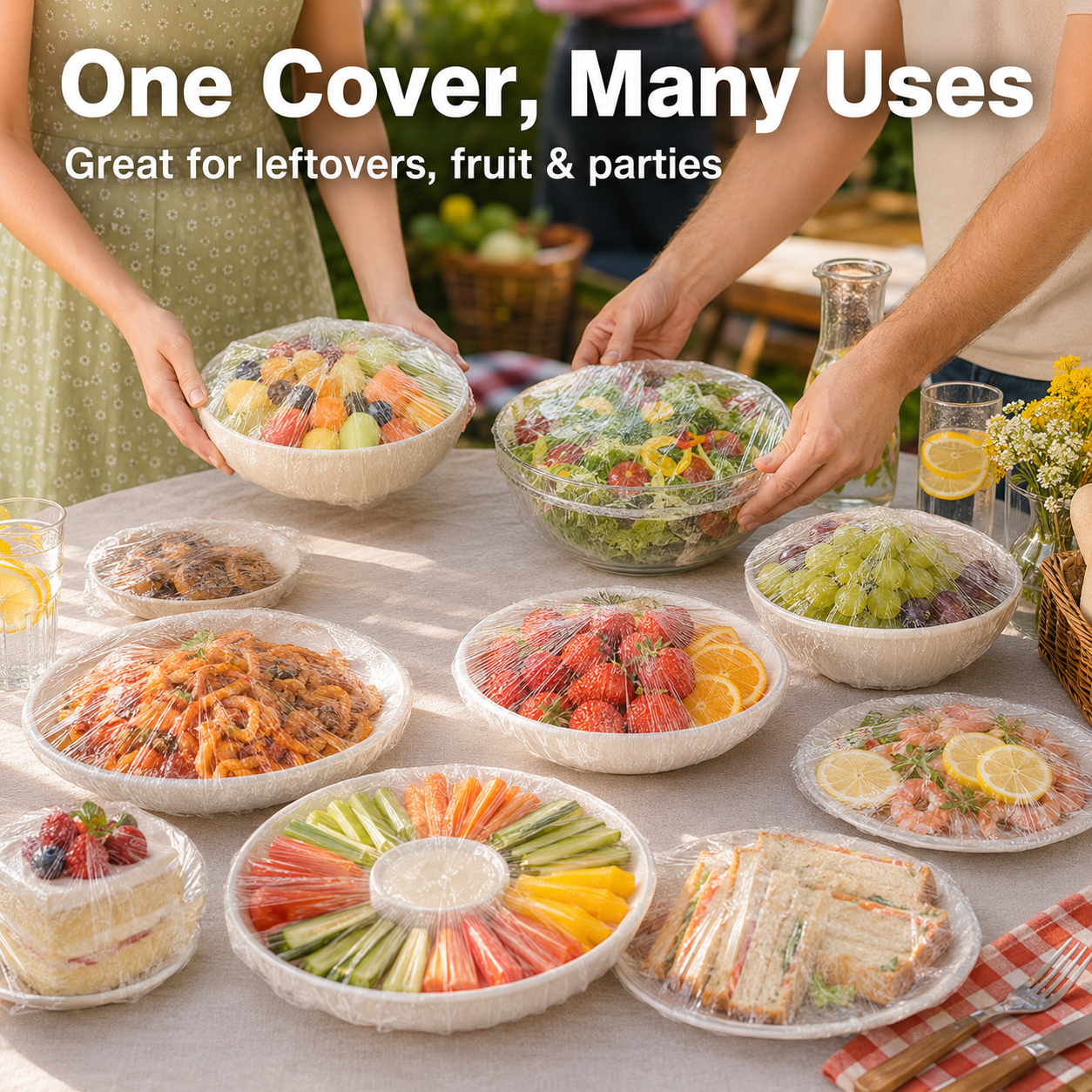 ⏳LAST DAY SALE 50% OFF!!🔥Disposable Stretch Food Covers for Bowls & Plates1
