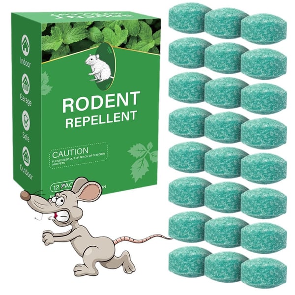12 Pack Peppermint Pest Repellent Balls - Mice Rats Spiders Gone! 🌿