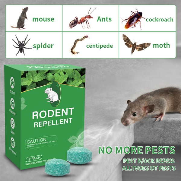 12 Pack Peppermint Pest Repellent Balls - Mice Rats Spiders Gone! 🌿
