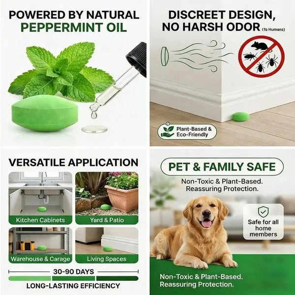 12 Pack Peppermint Pest Repellent Balls - Mice Rats Spiders Gone! 🌿