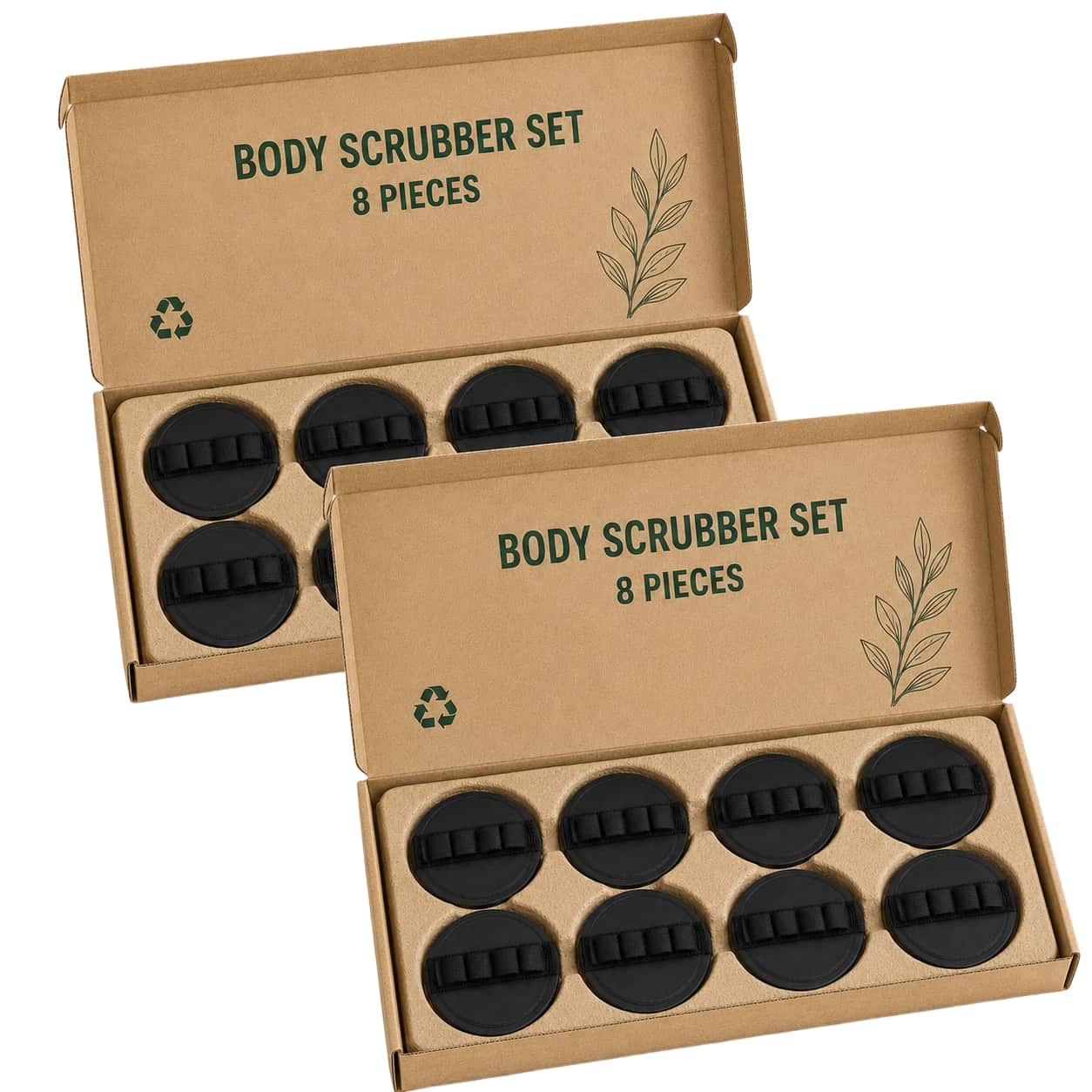 Deep-Clean Exfoliating Body Scrubber Set(4-Pack)