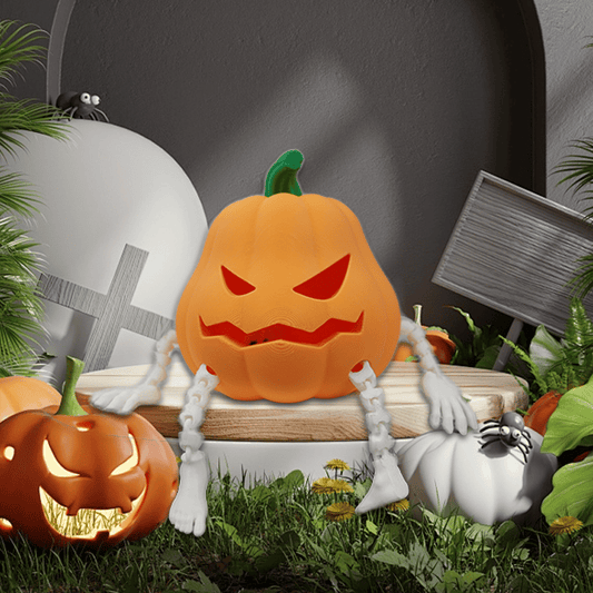 e???Cute Halloween Articulated Pumpkin Man Lampe???