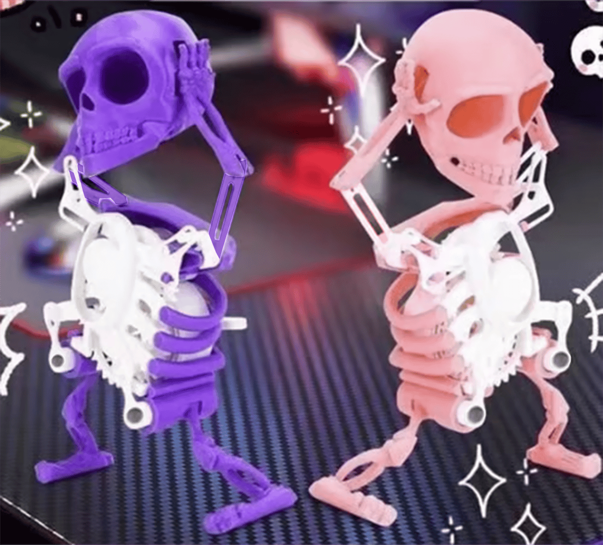 Dancing and Swinging 3D Skull Toy🎉