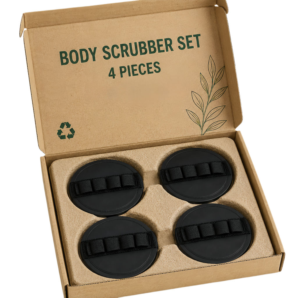 Deep-Clean Exfoliating Body Scrubber Set(4-Pack)