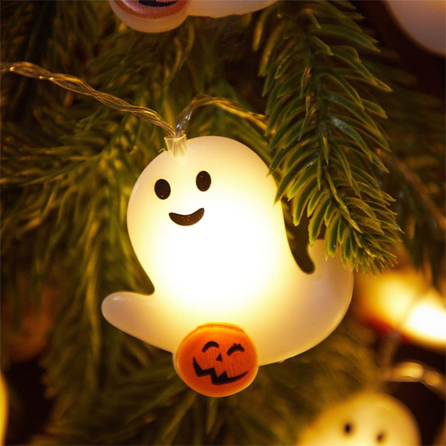 e???Ghost Pumpkin String Lights | Lovely Halloween party