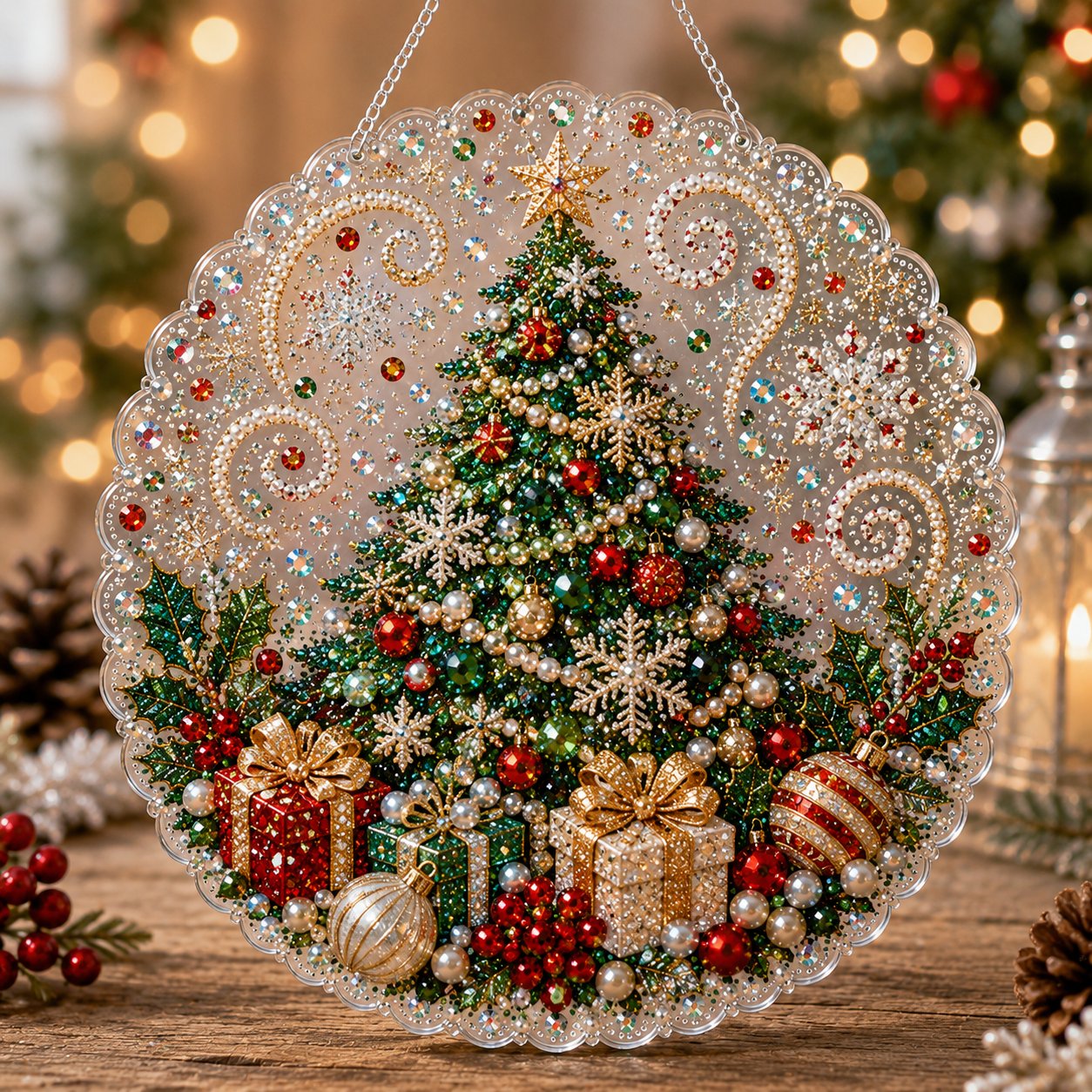 🎄Christmas DIY Diamond Painting Hanging Ornament Kit💎
