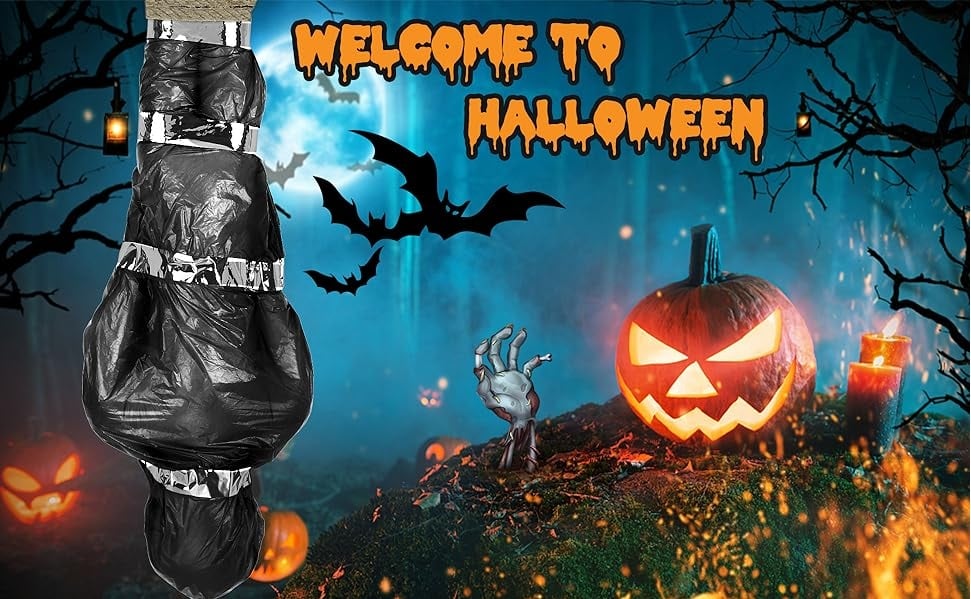 💀-Halloween Dead Props Outdoor Scary Dead Victim Prop
