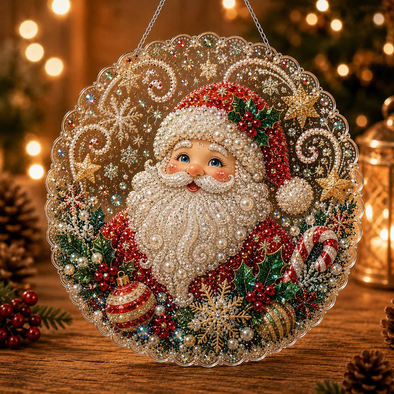 🎄Christmas DIY Diamond Painting Hanging Ornament Kit💎